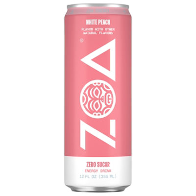 ZOA Wild White Peach Zero Sugar Energy Drink  - 12 Oz - Image 3