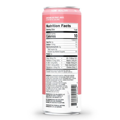 ZOA Wild White Peach Zero Sugar Energy Drink  - 12 Oz - Image 2