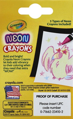 Crayola Neon Crayons - 24 Count - Image 3