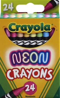 Crayola Neon Crayons - 24 Count - Image 2