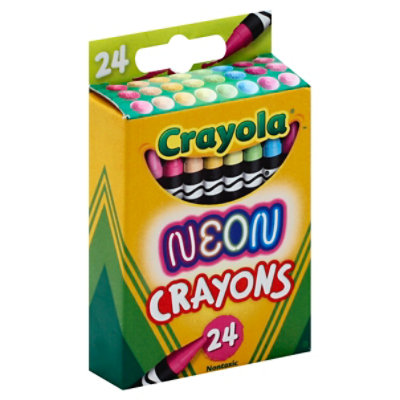 Crayola Neon Crayons - 24 Count - Image 1