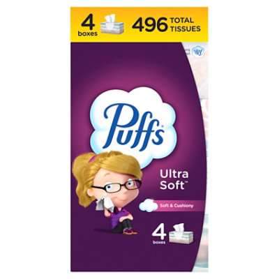 Puffs Ultra Soft - 4-124 Count - Image 1