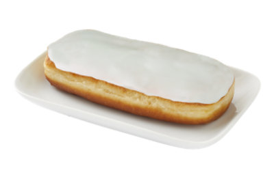 Vanilla Decorated Long John Donut - Each (available between 6 AM to 2 PM) - Image 1