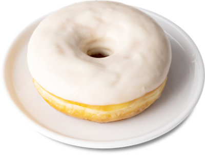 Vanilla Iced Ring Donut - Each (available between 6 AM to 2 PM) - Image 1