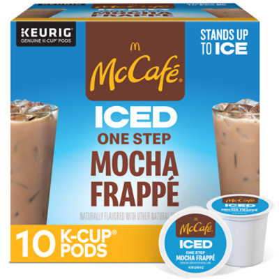 McCafe Iced One Step Mocha Frappe Keurig Single Serve K Cup Pods - 10 Count - Image 1