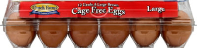 Dutch Farms Large Cage Free Brown Eggs - 12 Count - Image 2