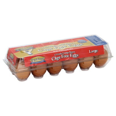 Dutch Farms Large Cage Free Brown Eggs - 12 Count - Image 1