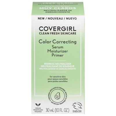 COVERGIRL Clean Fresh Skincare Stress Free Primer Fair Am Serum Moisturizer - 150 Fl. Oz. - Image 2