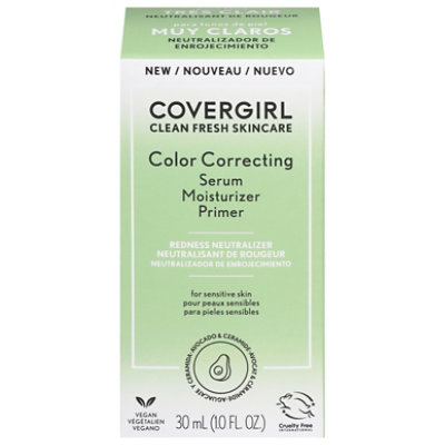 COVERGIRL Clean Fresh Skincare Stress Free Primer Fair Am Serum Moisturizer - 150 Fl. Oz. - Image 1