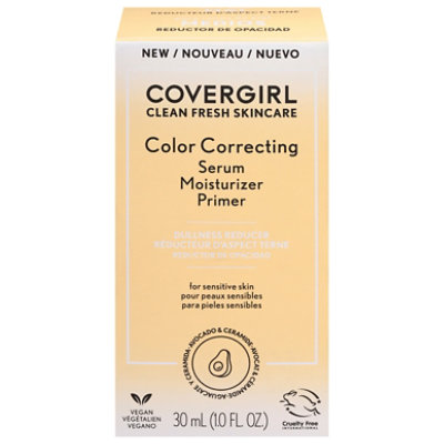 COVERGIRL Clean Fresh Skincare Stress Free Primer Medium Am Serum Moisturizer - 150 Fl. Oz. - Image 3