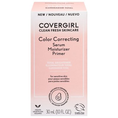 COVERGIRL Clean Fresh Skincare Stress Free Primer Light Am Serum Moisturizer - 150 Fl. Oz. - Image 3