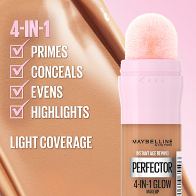 Maybelline Light Medium Instant Age Rewind Perfecter 4 In 1 Glow Makeup - 0.68 Fl. Oz. - Image 3