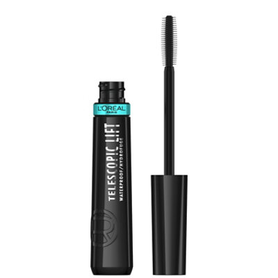 L'Oreal Paris Telescopic Lift 36 Hour Wear Black Waterproof Makeup Mascara - 0.33 Oz - Image 1