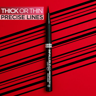 L'Oreal Paris Infallible Precision Felt Waterproof Eyeliner Black - 0.03 Fl. Oz. - Image 3