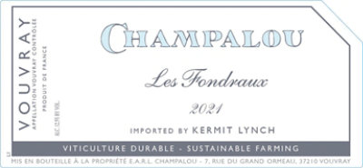 Champalou Vouvray Les Fondraux 2021 - 750 Ml - Image 1