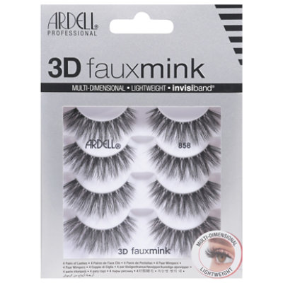 Ardell Lashes 3d Faux Mink 858 Lash  - 4 Count - Image 3