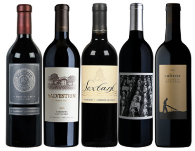 California Cabernets Tasting Bundle - 5-750 Ml - Image 1