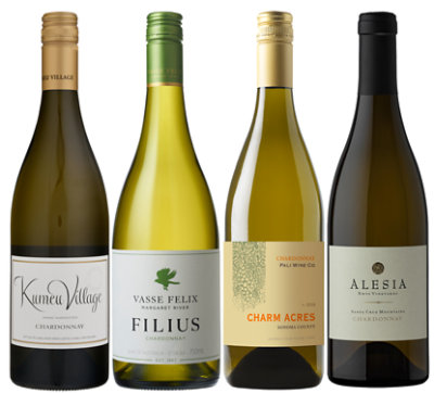 New World Chardonnay Tasting Bundle - 4-750 Ml - Image 1