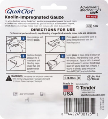 QuikClot 3x2 Inch Gauze - Each - Image 4