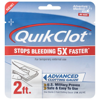 QuikClot 3x2 Inch Gauze - Each - Image 2