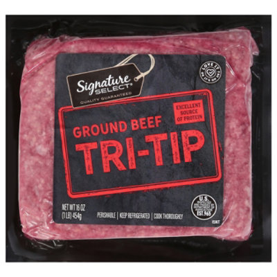 Signature SELECT 80% Lean Ground Beef Tri Tip 20% Fat - 16 Oz