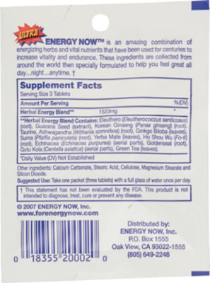 Energy Now Ultra Herbal Supplement Capsules - 3 Count - Image 4