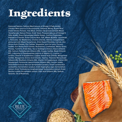 Blue Buffalo Wilderness Natural High Protein Dry Food for Adult Dogs Salmon Recipe Bag - 13 Lb - Image 4