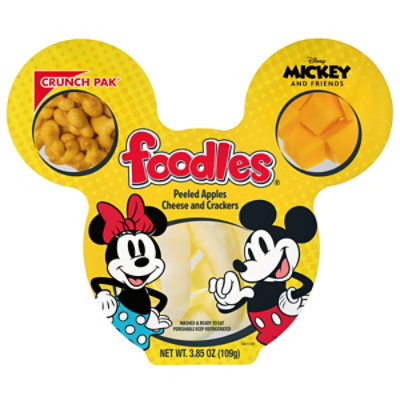 Disney Foodle Peeled Apples Crackers And Cheese - 3.85 Oz - Image 1