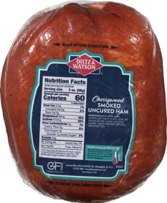 Dietz & Watson Uncured Cherrywood Smoked Ham - Image 6
