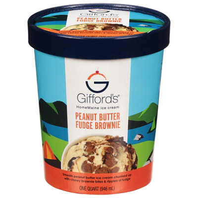 Gifford's Peanut Butter Fudge Brownie Ice Cream - 1 Quart - Image 3