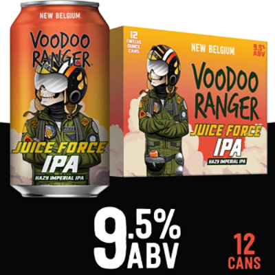 New Belgium Brewing Voodoo Ranger Juice Force IPA Beer 9.5% ABV Cans - 12-12 Fl. Oz. - Image 1