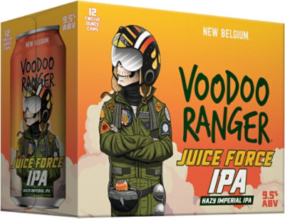 New Belgium Brewing Voodoo Ranger Juice Force IPA Beer 9.5% ABV Cans - 12-12 Fl. Oz. - Image 2