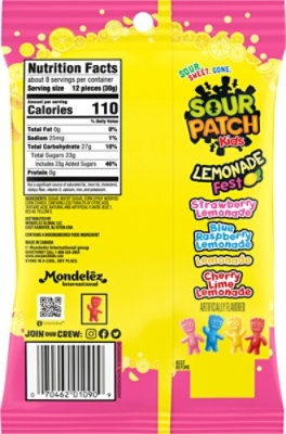 Sour Patch Kids Soft & Chewy Lemonade Fest Candy - 8.02 Oz - Image 6