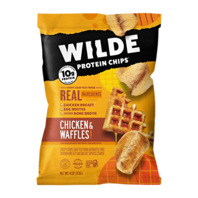 WILDE Protein Chips Chicken & Waffles - 4 Oz - Image 1