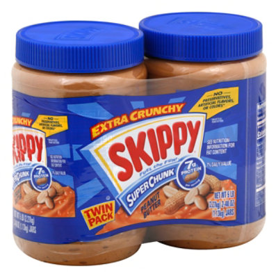 Skippy Super Chunk Peanut Butter - 2 Pack - 40 OZ - Image 1