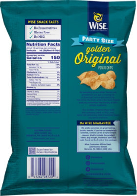 Wise Golden Original Potato Chips Party Size 12.5oz - 12.5 OZ - Image 6