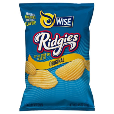 Wise Ridgies Original Ridgied Potato Chips Party Size 12.5oz - 12.5 OZ - Image 3