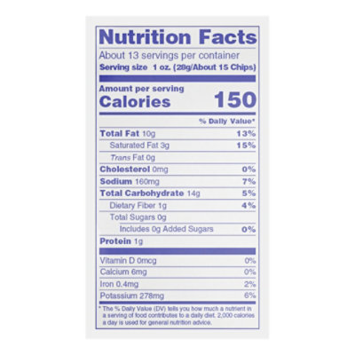 Wise Ridgies Original Ridgied Potato Chips Party Size 12.5oz - 12.5 OZ - Image 4