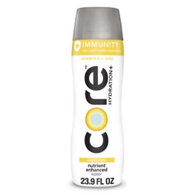 CORE Hydration+ Immunity Lemon Extract Nutrient Enhanced Water Bottle - 23.9 Fl. Oz. - Image 1