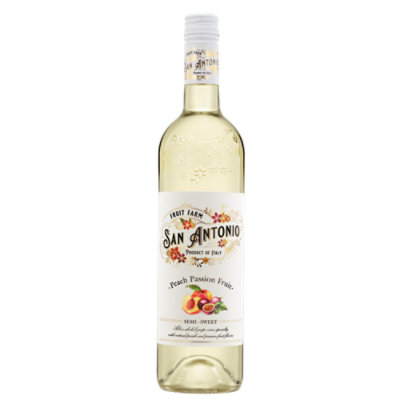 San Antonio Fruit Farm Peach Passion Fruit Semi-Sweet White Wine - 750 Ml - Image 1