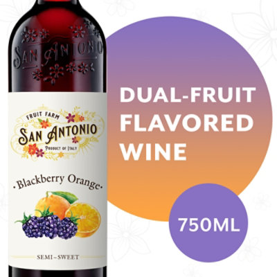 San Antonio Fruit Farm Blackberry Orange Bottle Wine - 750 M - Image 1