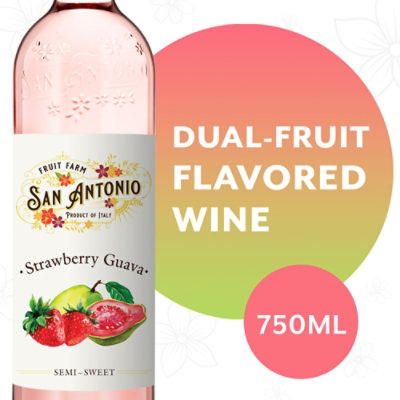 San Antonio Fruit Farm Strawberry Guava Semi-Sweet Rose Wine - 750 Ml - Image 1