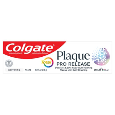 Colgate Total Plaque Pro-release Toothpaste Whitening Mint - 3 OZ - Image 1