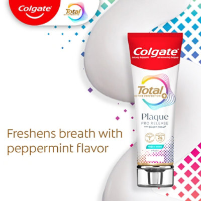 Colgate Total Plaque Pro-release Fresh Mint Toothpaste - 3 Oz - Image 4