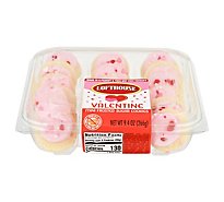 Valentine Pink Frosted Mini Sugar Cookies - 9.4 Oz