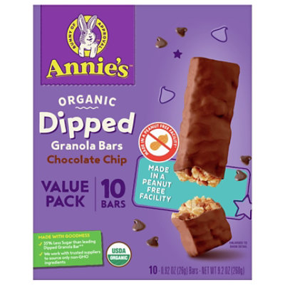 Annies Organic Dipped Grnla Bar Choc Chip - 10/.92 OZ - Image 3