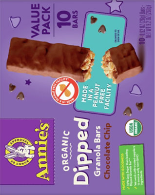 Annies Organic Dipped Grnla Bar Choc Chip - 10/.92 OZ - Image 5