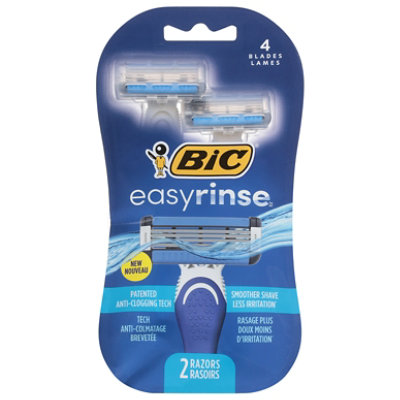 BiC 4 Blades Easyrinse Razors - 2 Count - Image 3