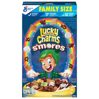 Lucky Charms S'mores Breakfast Cereal Family Size - 18.7 OZ - Image 3