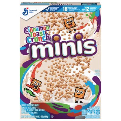 Cinnamon Toast Crunch Mini Breakfast Cereal Family Size - 12.3 Oz - Image 1